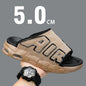 Été nouveaux hommes PU Air pantoufles à la mode grande taille Style coréen décontracté à la mode polyvalent vêtements d'extérieur sandales