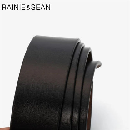 RAINIE SEAN – ceinture blanche en cuir véritable pour femme, avec boucle ardillon, en peau de vache, rouge, noir, Camel