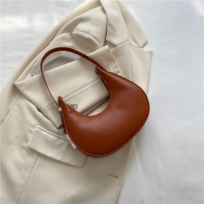 BS - Sac à bandoulière Hobo en cuir PU pour femmes, Design de luxe, petite pochette, sac à main sous les bras, fourre-tout de voyage