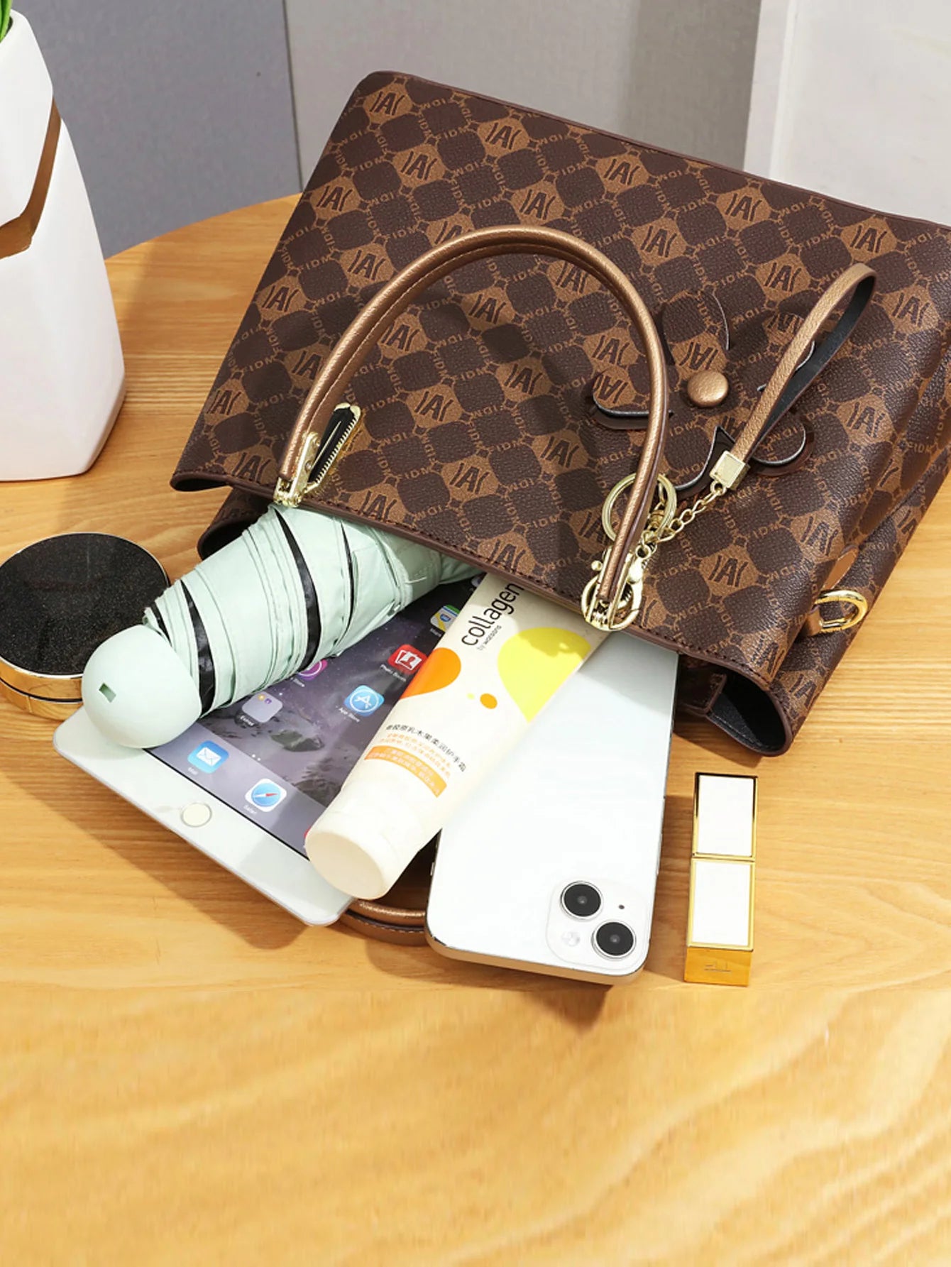 Sac à main imprimé vintage pour femme, sac à bandoulière simple, grande capacité, qualité avancée, élégant, mode 100