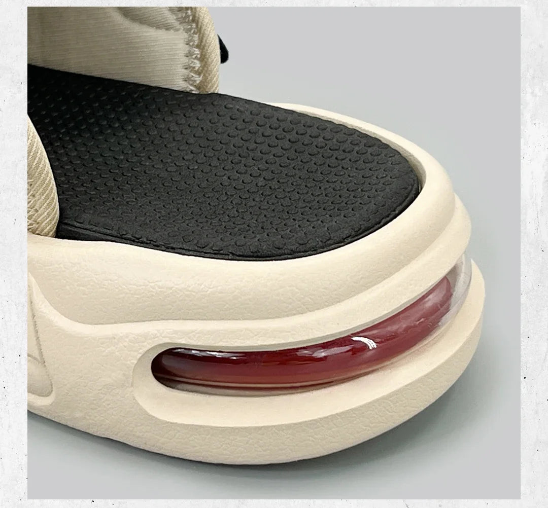 Pantoufles hommes coussin d'air conception glisser homme été nouveau PVC doux antidérapant hommes pantoufles de sport pour hommes tongs Chanclas Hombre