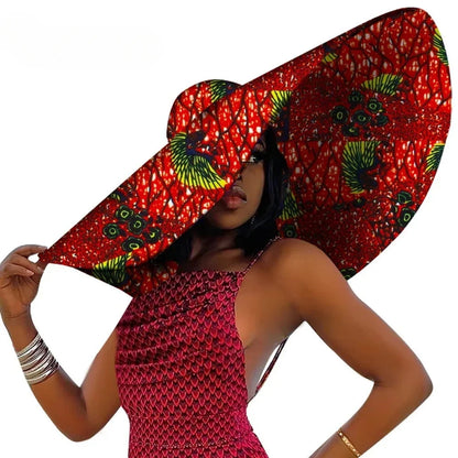 Chapeau de plage africain pour femmes, casquette Ankara à large bord, protection solaire, produit personnalisé, mode estivale