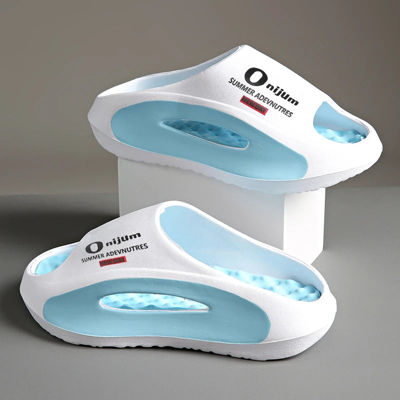 Pantoufles d'été décontractées pour hommes et femmes, Style Couple, pantoufles de plage en plein air, antidérapantes et Anti-odeur, nouvelle collection 2025