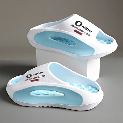 Pantoufles d'été décontractées pour hommes et femmes, Style Couple, pantoufles de plage en plein air, antidérapantes et Anti-odeur, nouvelle collection 2025