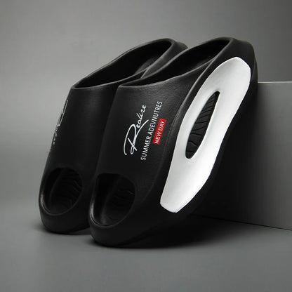 Pantoufles d'été EVA pour salle de bain, plage antidérapante et Anti-odeur, vêtements d'extérieur pour Couple, pantoufles froides à clipser pour hommes, nouvelle collection