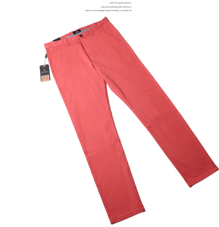 Pantalon décontracté en coton pour homme, jean droit, jean classique multicolore, mode d'affaires, confortable, printemps, été, nouveau, 2024