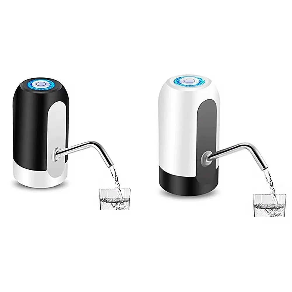 Distributeur de bouteille d'eau à interrupteur automatique, chargement USB, distributeur de boisson en un clic, pompe à cliquetis, blanc, noir, 1 pièce