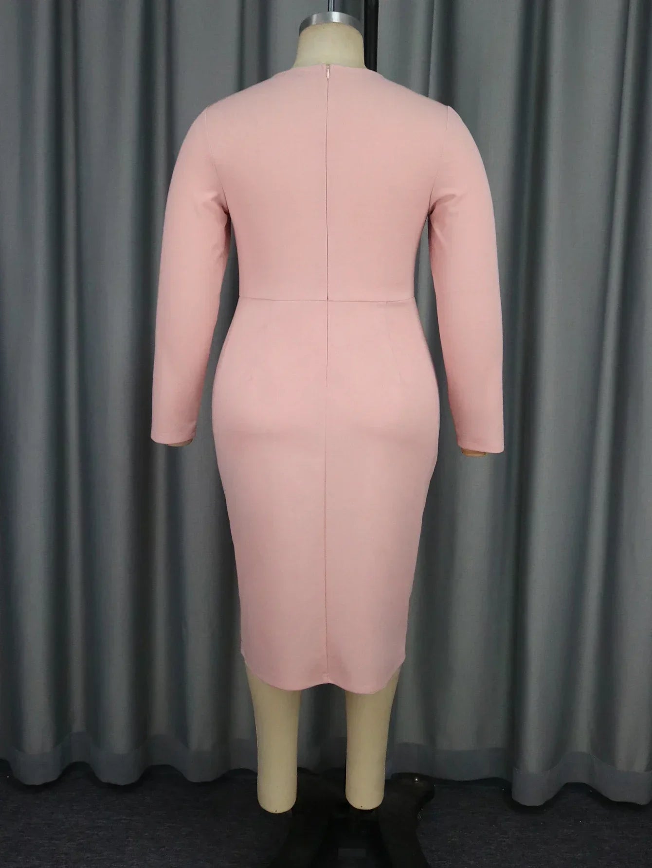 Robe élégante plissée pour femme, manches longues, conception de boutons, batterie, découpée, asymétrique, sexy, évider, fête, vêtements de jour