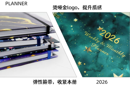 Plan de la semaine du bracelet A5 2026, calendrier, bobine, planificateur, journal intime, personnalisation du carnet