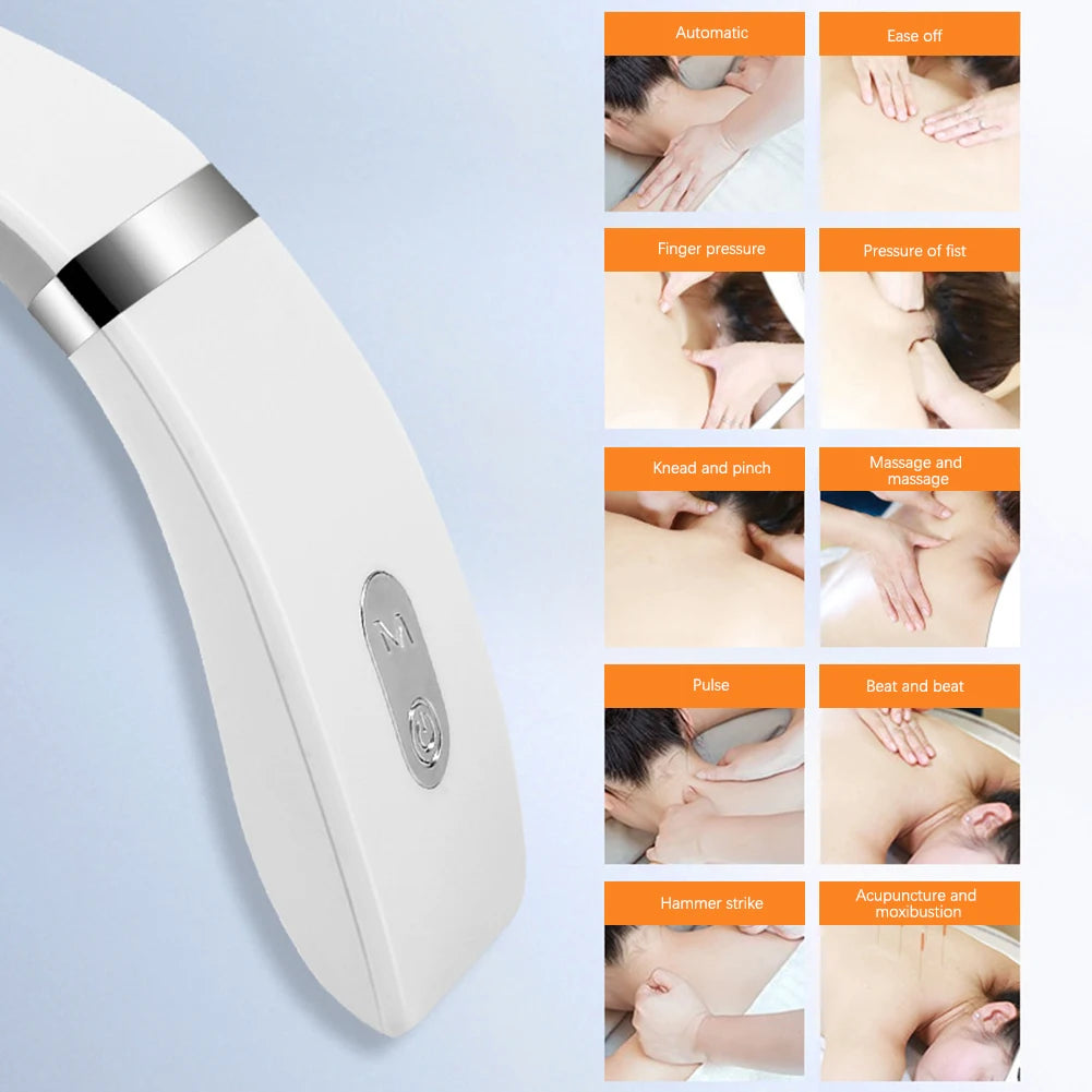 Masseur musculaire relaxneck avec un dispositif de massage du cou de la douleur musculaire de la chaleur pour le bureau de l'auto à domicile