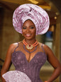 Turban africain nigérian, Bonnet Hijab Auto Gele, couvre-chef déjà fabriqué Sego Gele, bandeau pour fête de mariage