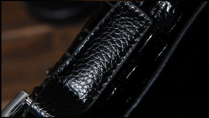 Marque de luxe sac de messager hommes en cuir affaires Alligator sac à bandoulière mâle sacoche décontractée Crocodile Grain sac à bandoulière pour hommes