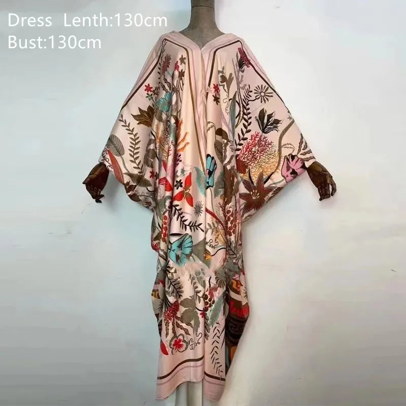 Robe col bateau longueur: 130cm buste: 130cm nouvelles robes de mode Bazin imprimé Dashiki femmes robes longues