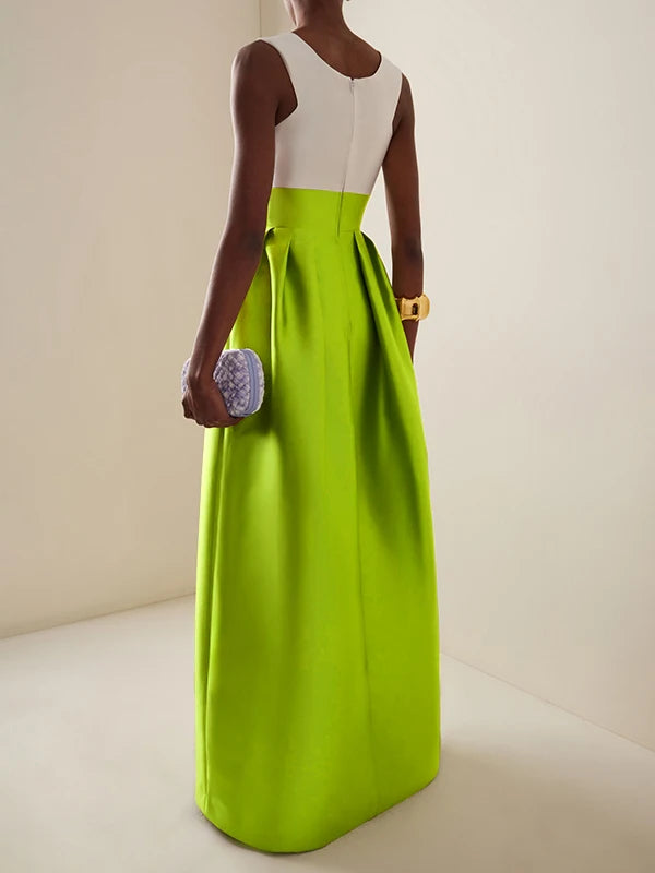 Modigirl femmes élégantes soirée Cocktail Maxi robes 2025 taille haute col en v profond robe Sexy pour femme fête invité de mariage