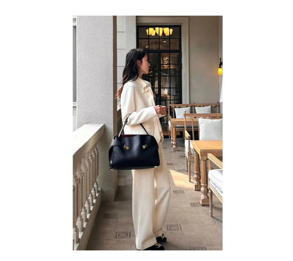 Niche léger luxe haut de gamme en cuir grande capacité première couche peau de vache sac à main pour femme sac fourre-tout banlieue loisirs polyvalent