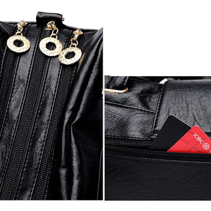 Sacs à main en cuir multicouches pour femmes, sac à poignée supérieure, sacs à main de qualité, designer de luxe féminin, grande capacité, Boston Ladies Sac A Main