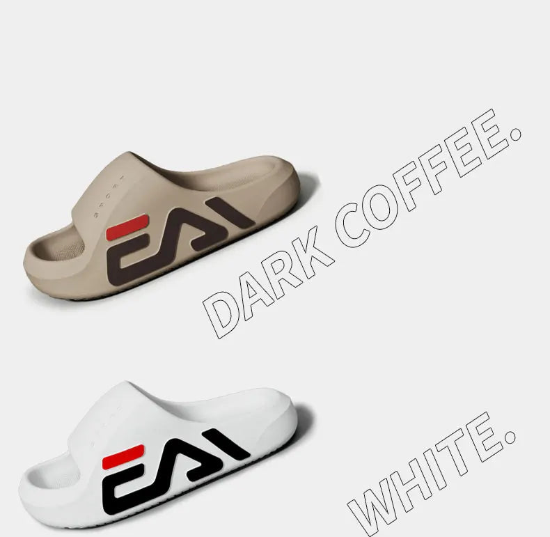 Semelle Extra épaisse hommes coussin d'air doux pantoufles décontractées sandales EVA tongs de mode en plein Air été bord de mer chaussures de plage