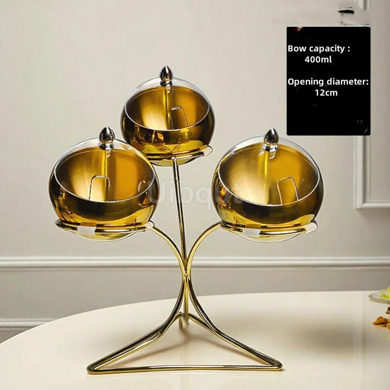 Support de bol doré pour Sauce à bouche Oblique en acier inoxydable, Pot chaud, panier d'assaisonnement pour Buffet, Pot plat, récipient, bol sphérique pour salade
