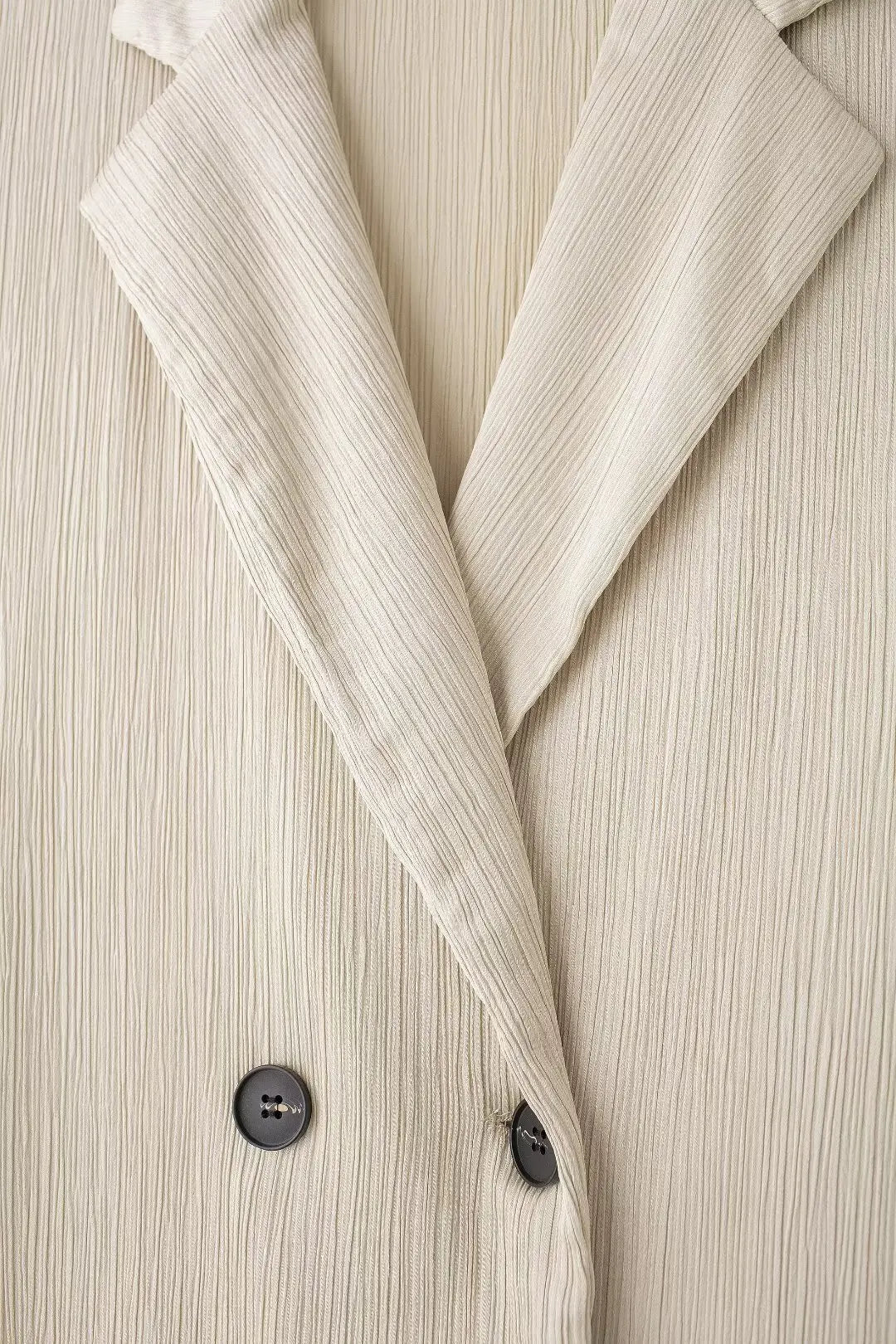 TRAFZA 2025 femmes pantalons décontractés ensemble taille haute pantalon à jambes larges + solide Beige ample glace soie Double boutonnage chemise hauts 2025 à la mode