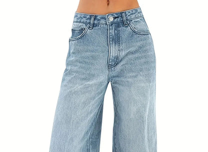 Jean Baggy Y2K pour femmes, Vintage, taille basse, jambe droite, pantalon en Denim, e-girl, Streetwear, Clubwear