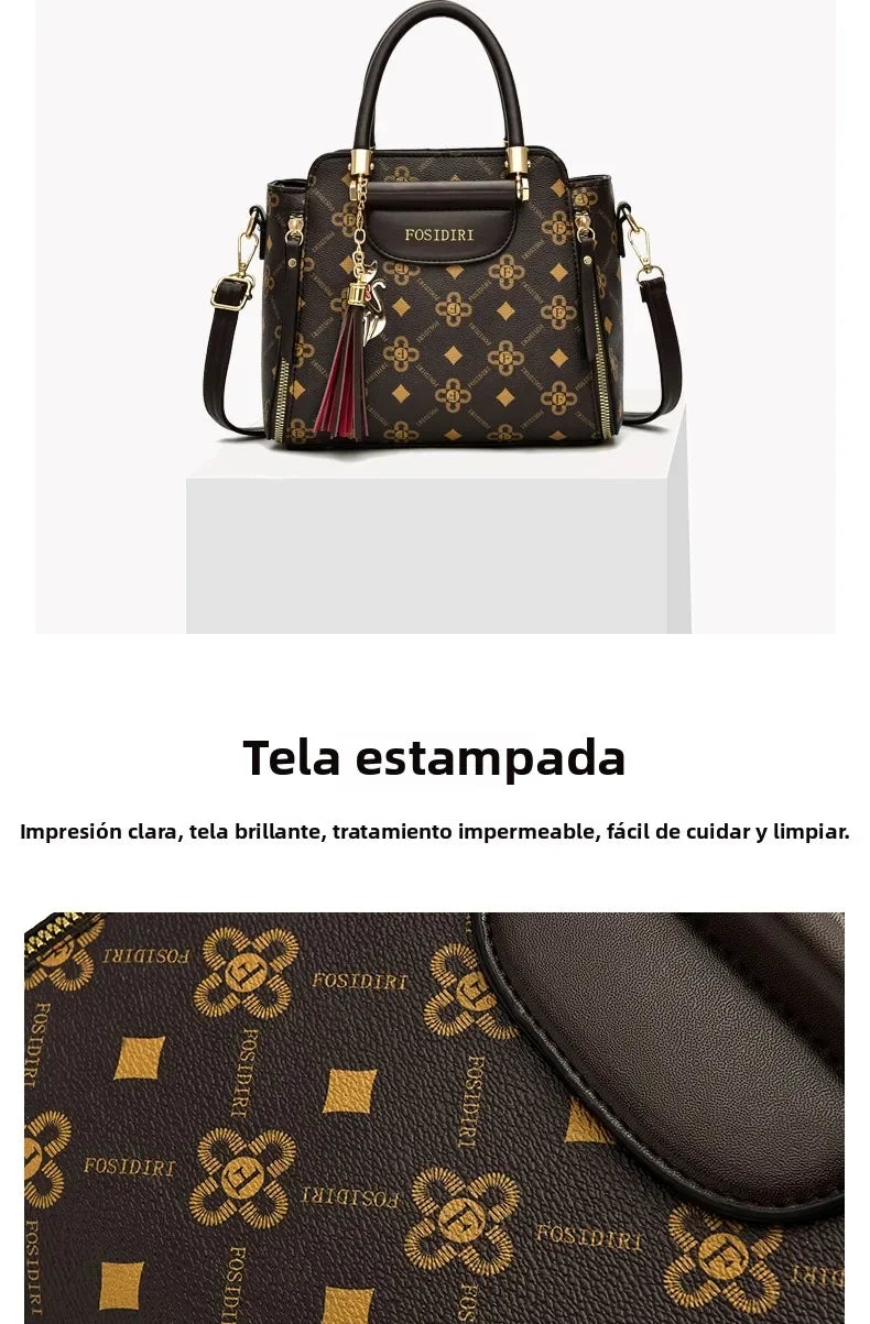 Sli Red Valley – sac à main tendance en cuir PU souple pour femmes, sac à bandoulière en matériau de qualité, grande capacité