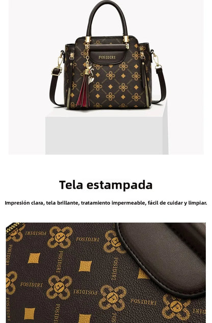 Sli Red Valley – sac à main tendance en cuir PU souple pour femmes, sac à bandoulière en matériau de qualité, grande capacité