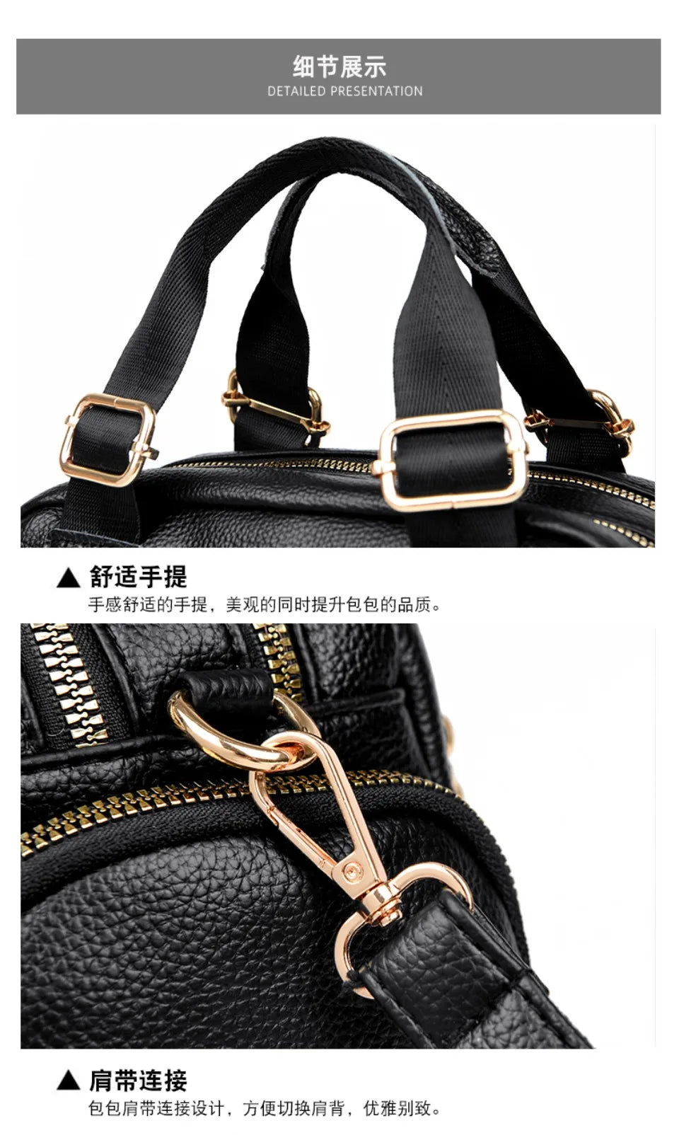 Sac à bandoulière en cuir PU de haute qualité pour femmes, fourre-tout, sacoche multi-poches pour les déplacements quotidiens