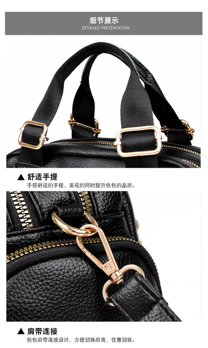 Sac à bandoulière en cuir PU de haute qualité pour femmes, fourre-tout, sacoche multi-poches pour les déplacements quotidiens