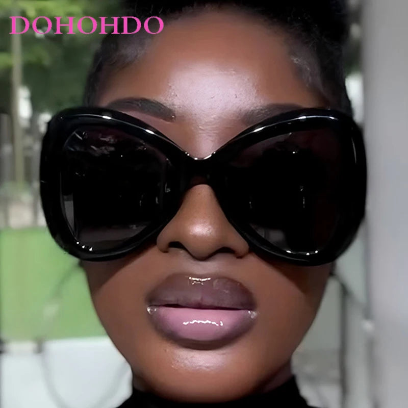 2025 nouvelle mode grand cadre oeil de chat papillon femmes lunettes de soleil de luxe concepteur hommes lunettes de soleil en plein air voyage lunettes femme UV400