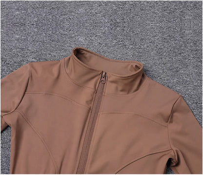 Veste de Sport pour femmes, chemise à manches longues, manteau d'entraînement, vêtements d'entraînement, de Yoga