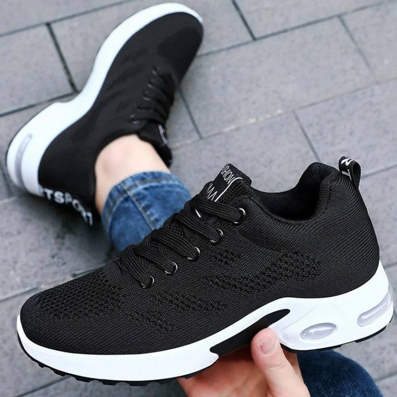 Chaussures pour femmes plate-forme baskets maille chaussures de course en plein air gros léger femmes chaussures décontractées de luxe blanc chaussure vulcanisée