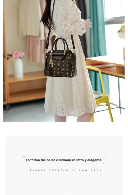 Sli Red Valley – sac à main tendance en cuir PU souple pour femmes, sac à bandoulière en matériau de qualité, grande capacité