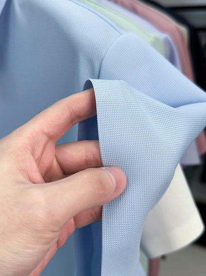 2025 Chemise polo gaufrée sportive pour hommes |   Tailles supérieures de Tennis de Golf évacuant l'humidité S-5XL, boutons-pression, antibactérien 7A de haute qualité