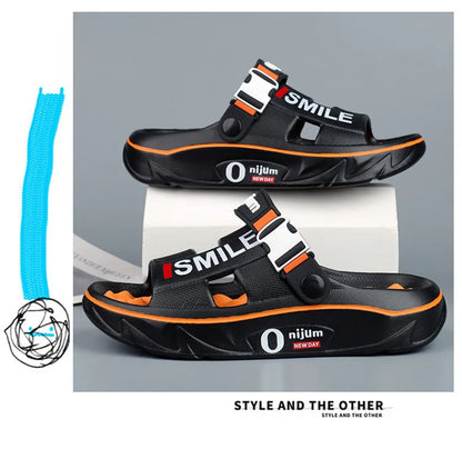 2025 nouveaux pantoufles de Massage pour hommes sandales d'extérieur intérieures plage confortables diapositives souples chaussures décontractées pour hommes femmes pantoufles de maison