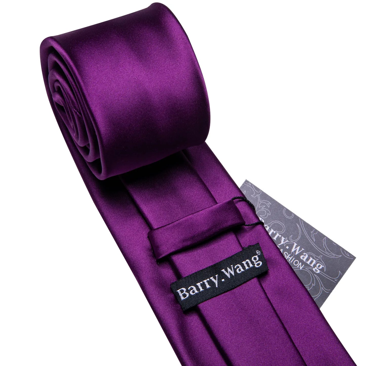 Barry.Wang violet lilas lavande soie hommes cravate mouchoir bouton de manchette ensemble Jacquard cravate florale pour homme mariage fête d'affaires
