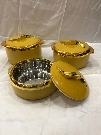 Ensemble de chauffe-plats isothermes, boîte à lunch isotherme, pot pour mariage, fête de famille, événement du Ramadan, 1,5 l, 2/2 l, 3 pièces