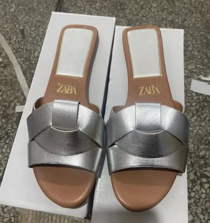 Offre spéciale femmes pantoufles à talons bas pantoufles confortables Sexy croix Peep orteil chaussures de luxe en plein air plage femmes respirabilité chaussures