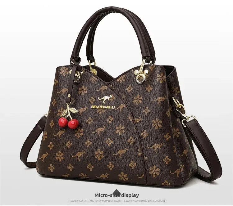 Kangourou femmes sac à main épaule sac à bandoulière automne nouveau Style à la mode maman sac grande capacité fermeture à glissière dames sac à main