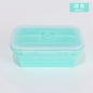 Conteneurs de stockage des aliments pliables 4PS avec couvercles et évent, ensemble de conteneurs de préparation des repas pliables en Silicone empilables de cuisine pour