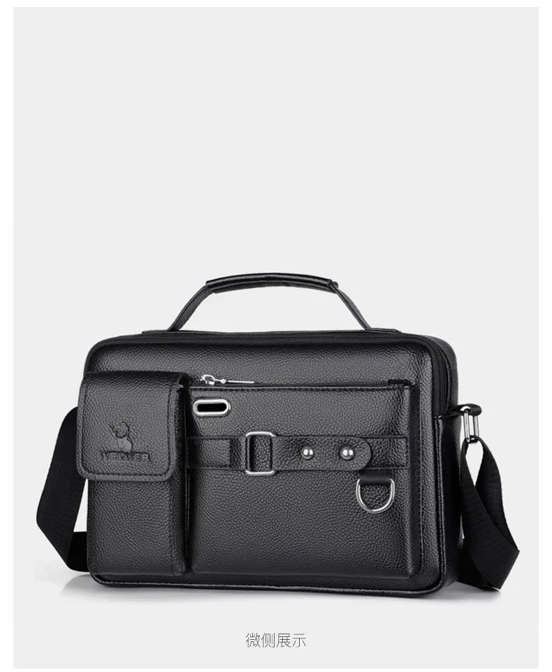 2024 nouveaux hommes sac à bandoulière pour 10.4 "Ipad PU cuir affaires sacs à main hommes sacs de messager mode homme sac à bandoulière