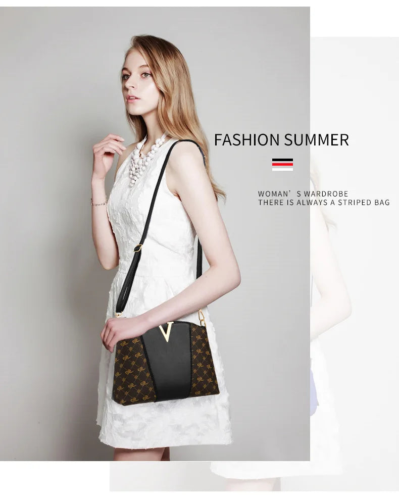 2 pièces/ensemble femmes sac à main en cuir sac fourre-tout dames sac à bandoulière haute capacité et polyvalent pour les femmes sac de messager