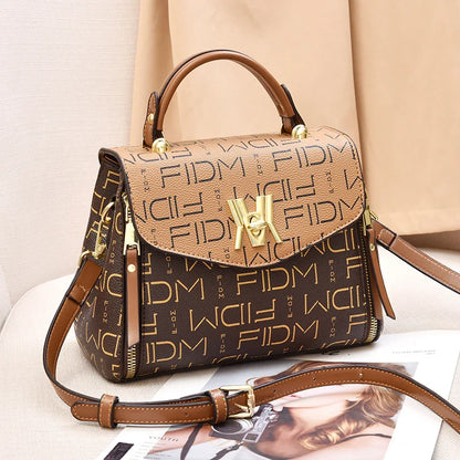 Sac à bandoulière imprimé de luxe pour femme, design de mode, accessoires en métal, marque initiée, sac à main féminin