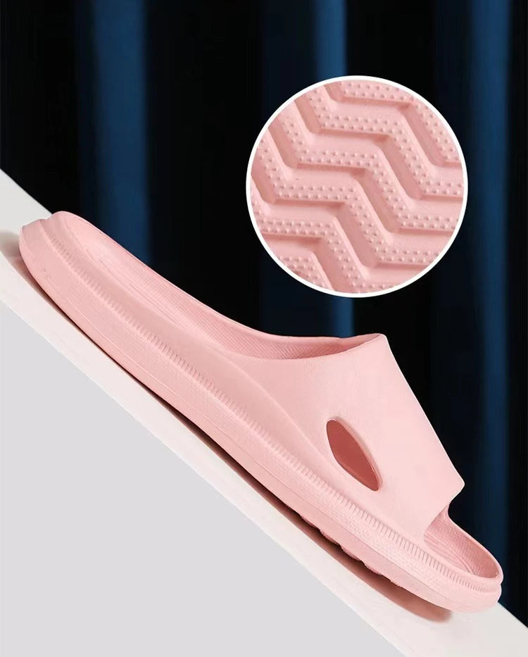 Pantoufles d'Été Confortables et Antidérapantes pour Couple, Sandales Légères à la Mode, pour l'Intérieur et la Maison, Tongs pour Femme et Homme