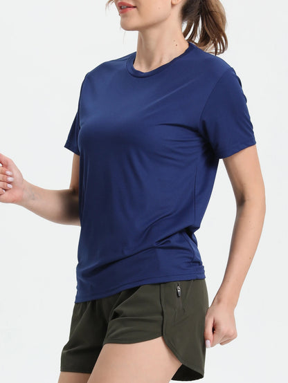 T-Shirt de Sport ultraléger à séchage rapide pour femmes, couleur unie, léger et respirant, chemise de Compression de gymnastique de course