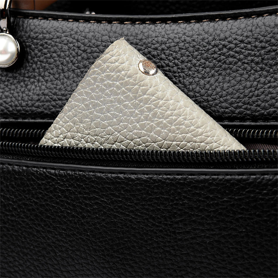 Sac à main multicouche de luxe pour femmes, sacoche tendance de bonne qualité en cuir souple, sac à bandoulière, 2024