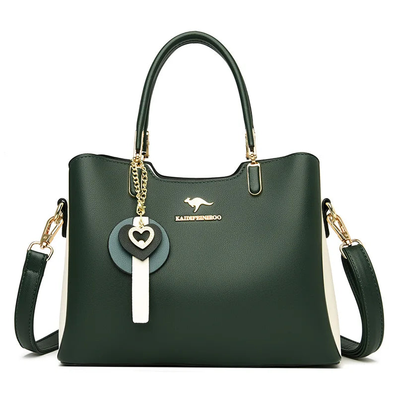 Sacs à bandoulière de marque pour femmes, fourre-tout de grande capacité à 3 couches, sac à main en cuir de bonne qualité de luxe de styliste, nouvelle collection 2024