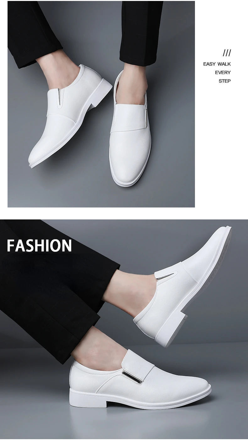 Nouvelle mode robe chaussures pour hommes bout pointu en cuir hommes décontracté formel mocassins affaires mariage Oxfords chaussures Zapatillas De Hombre