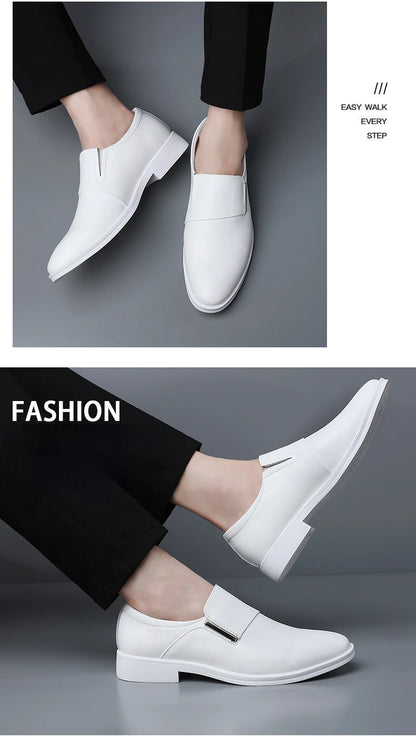 Nouvelle mode robe chaussures pour hommes bout pointu en cuir hommes décontracté formel mocassins affaires mariage Oxfords chaussures Zapatillas De Hombre