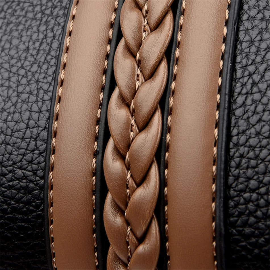 Sac à main multicouche de luxe pour femmes, sacoche tendance de bonne qualité en cuir souple, sac à bandoulière, 2024