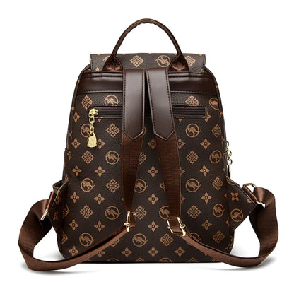 Sacs à Dos imprimés kangourou classiques Sac à Dos en Cuir Pu pour femmes Sac d'école à bandoulière pour mère Sacs à Dos Sac de transport A Dos